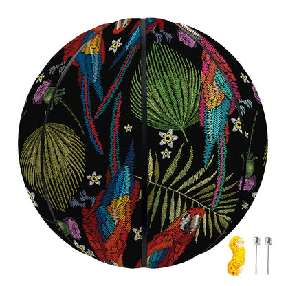 Embroidery Parrot Pattern Print Basketball