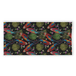 Embroidery Parrot Pattern Print Beach Towel
