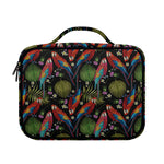 Embroidery Parrot Pattern Print Briefcase Bible Bag