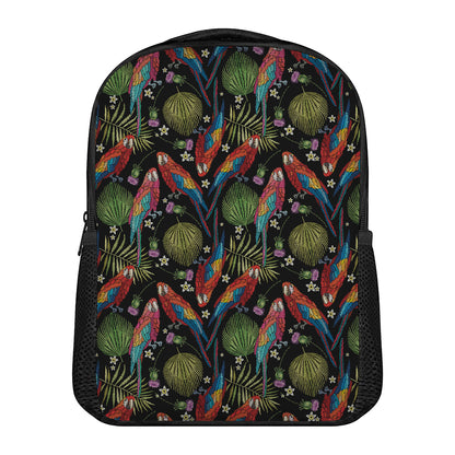 Embroidery Parrot Pattern Print Casual Backpack