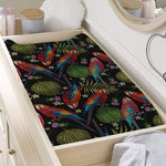 Embroidery Parrot Pattern Print Changing Pad Cover