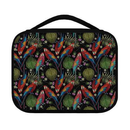 Embroidery Parrot Pattern Print Classic Bible Case