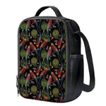 Embroidery Parrot Pattern Print Crossbody Lunch Bag