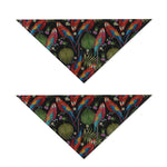 Embroidery Parrot Pattern Print Dog Bandana