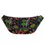 Embroidery Parrot Pattern Print Fanny Pack