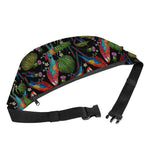 Embroidery Parrot Pattern Print Fanny Pack