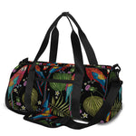 Embroidery Parrot Pattern Print Gym Bag