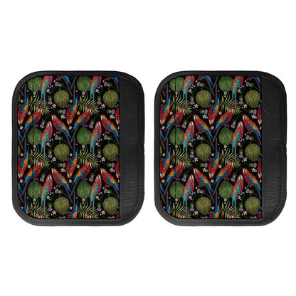 Embroidery Parrot Pattern Print Handle Covers