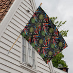 Embroidery Parrot Pattern Print House Flag