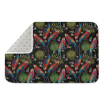 Embroidery Parrot Pattern Print Indoor Door Mat