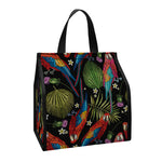 Embroidery Parrot Pattern Print Insulated Lunch Tote