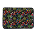 Embroidery Parrot Pattern Print Kitchen Mat