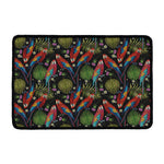 Embroidery Parrot Pattern Print Kitchen Mat