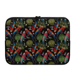 Embroidery Parrot Pattern Print Laptop Sleeve