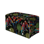 Embroidery Parrot Pattern Print Leather Tissue Box Cover