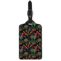 Embroidery Parrot Pattern Print Luggage Tag