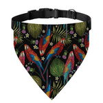 Embroidery Parrot Pattern Print Over The Collar Dog Bandana