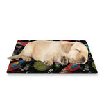 Embroidery Parrot Pattern Print Pet Cooling Mat Cover