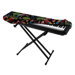 Embroidery Parrot Pattern Print Piano Keyboard Cover