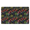 Embroidery Parrot Pattern Print Polyester Doormat