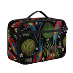 Embroidery Parrot Pattern Print Portable Lunch Bag