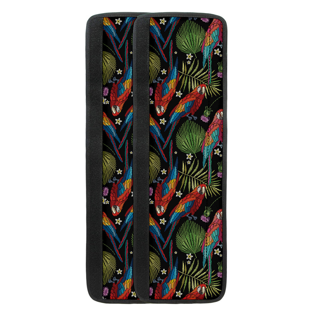 Embroidery Parrot Pattern Print Refrigerator Handle Covers