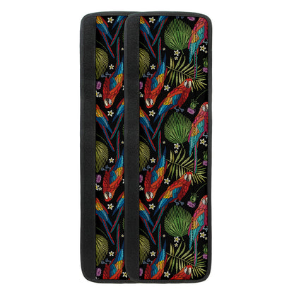 Embroidery Parrot Pattern Print Refrigerator Handle Covers