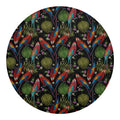 Embroidery Parrot Pattern Print Round Blanket