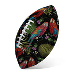 Embroidery Parrot Pattern Print Rugby Ball