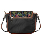 Embroidery Parrot Pattern Print Saddle Bag
