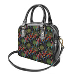 Embroidery Parrot Pattern Print Shoulder Handbag