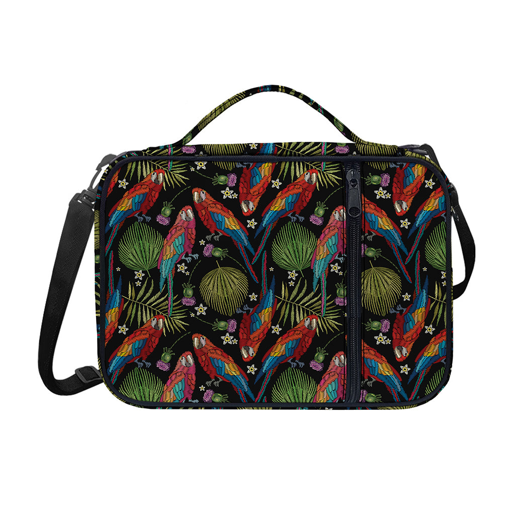 Embroidery Parrot Pattern Print Shoulder Strap Bible Bag