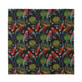Embroidery Parrot Pattern Print Silk Bandana