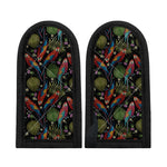 Embroidery Parrot Pattern Print Skillet Handle Cover