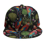 Embroidery Parrot Pattern Print Snapback Cap
