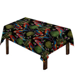 Embroidery Parrot Pattern Print Tablecloth