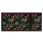 Embroidery Parrot Pattern Print Trifold Wallet