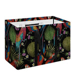 Embroidery Parrot Pattern Print Utility Tote Bag