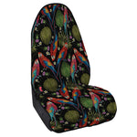Embroidery Parrot Pattern Print Waterproof Car Seat Cover