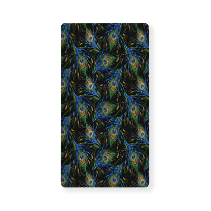 Embroidery Peacock Feather Print Baby Crib Sheet