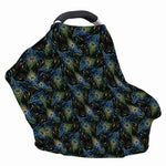 Embroidery Peacock Feather Print Baby Seat Cover