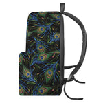 Embroidery Peacock Feather Print Backpack