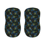 Embroidery Peacock Feather Print Bar Stool Covers