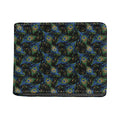 Embroidery Peacock Feather Print Bifold Wallet