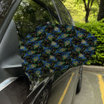 Embroidery Peacock Feather Print Car Side Mirror Covers