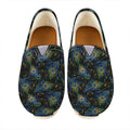 Embroidery Peacock Feather Print Casual Shoes
