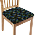 Embroidery Peacock Feather Print Chair Cushion Cover
