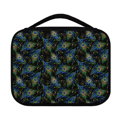 Embroidery Peacock Feather Print Classic Bible Case