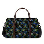 Embroidery Peacock Feather Print Duffle Bag