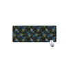 Embroidery Peacock Feather Print Extended Mouse Pad